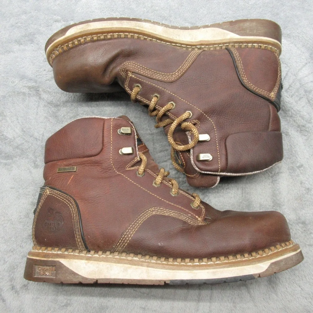 Georgia Boot Men 12M Boots Brown 6